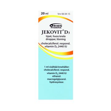 JEKOVIT D3 tipat, liuos 2440 IU/ml 20 ml