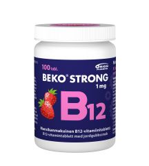 Beko Strong B12 1 mg mansikka 100 purutabl