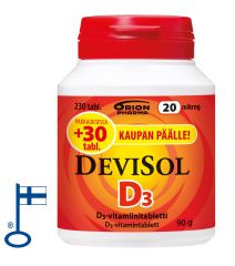 Devisol 20 mikrog imeskelytabletti 230 kpl