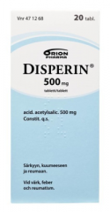 DISPERIN 500 mg tabl 20 fol